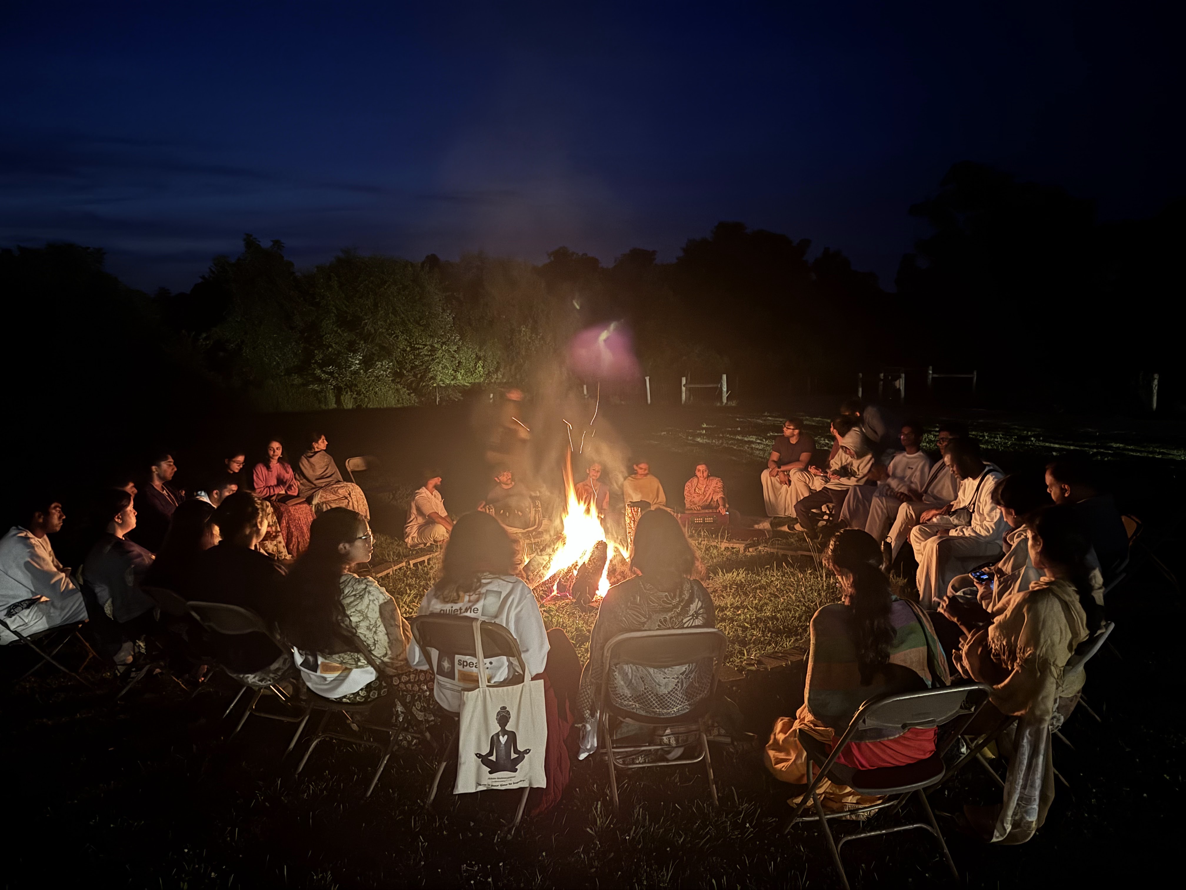 Retreat bonfire