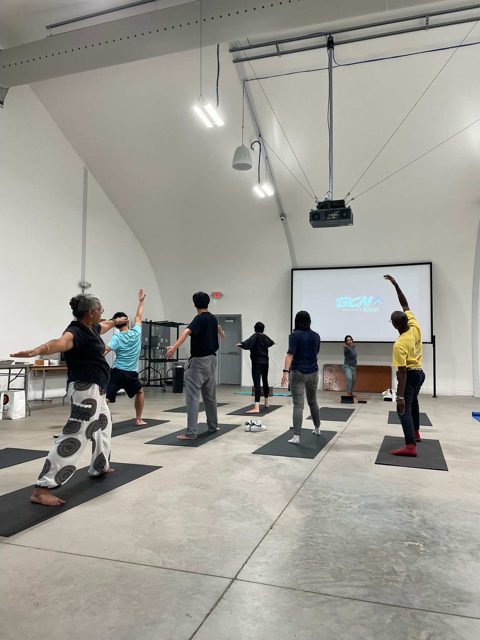 Yoga session